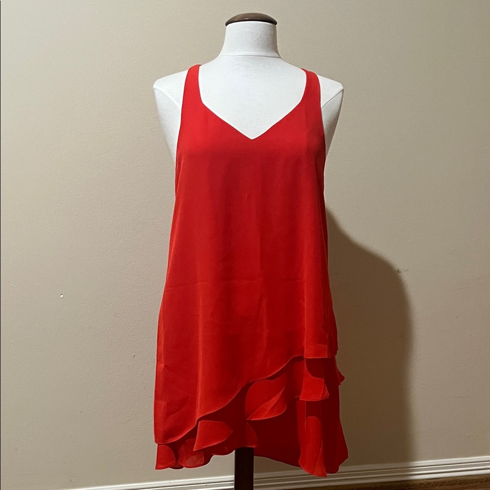 Parker Vibrant Red Dress